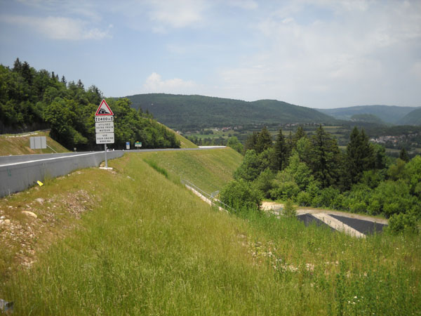 cote depuis point B